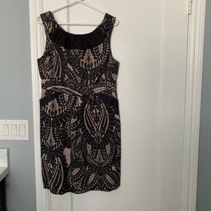 Leifsdottir Silk/Cotton black/tan dress size 10